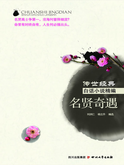 Cover image for 传世经典白话小说精编：名贤奇遇